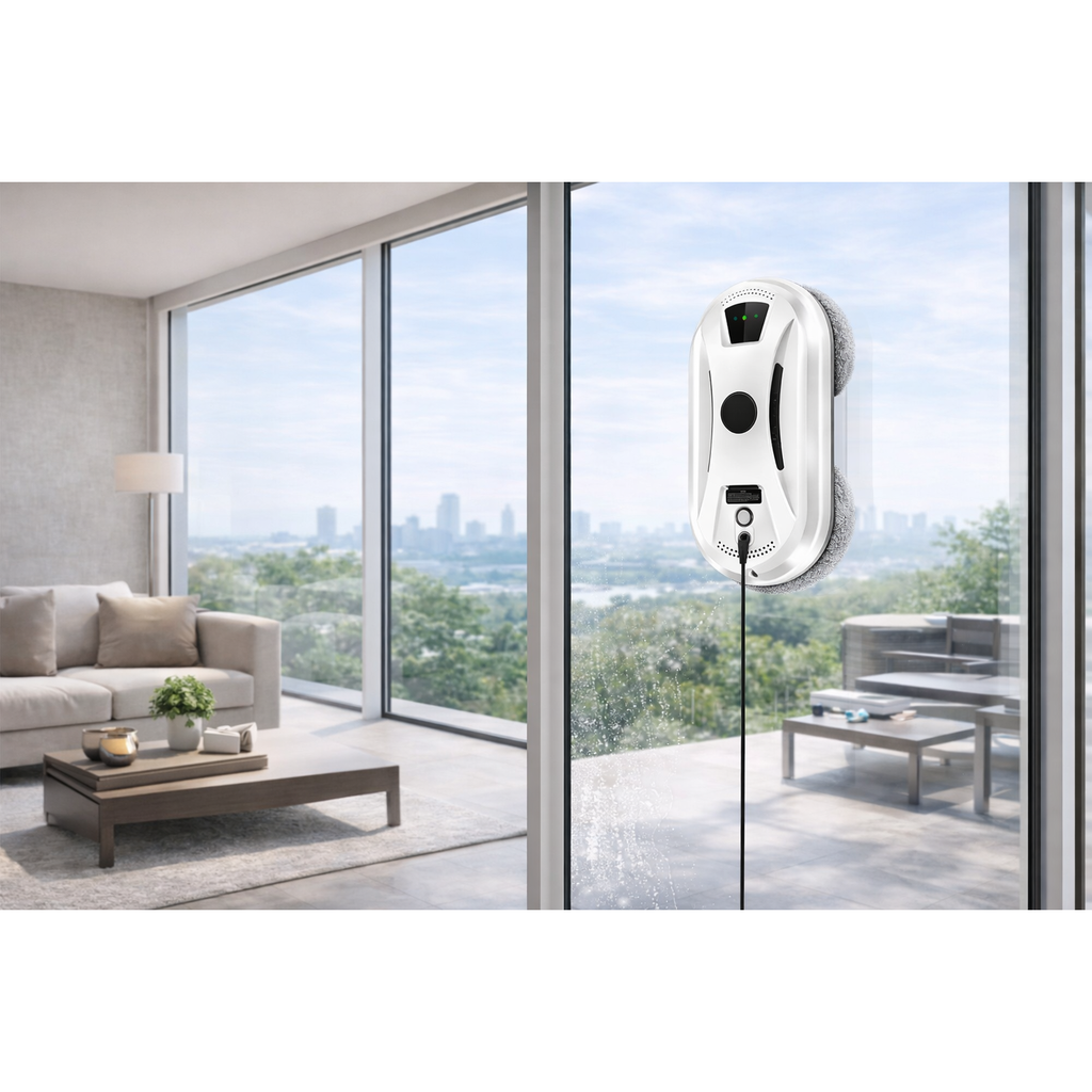 Robot lave-vitres électrique avec télécommande pour fenêtres